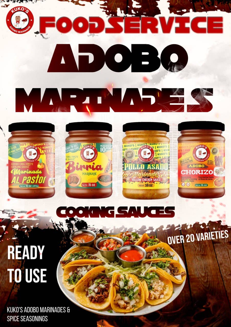 Kuko's adobos marinade sauce and seasoning – wholesale Marinad – Chimichurri centralamerikansk stil churrasco marinad 20 lbs3