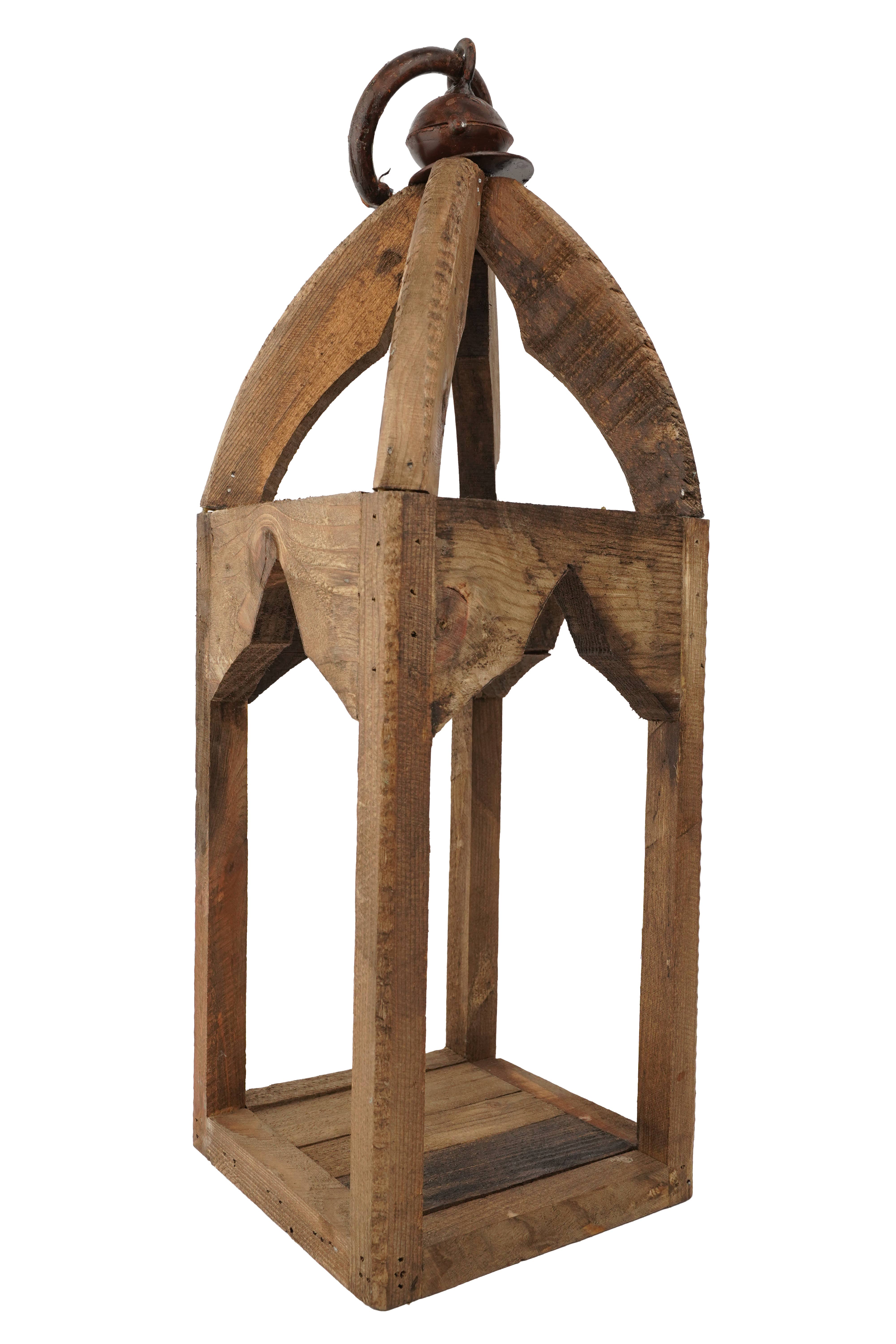 My Amigos Imports - Wholesale Lantern - Mesa Trails Wood and  Iron Lantern-8x8x22 inches-5 Colors9