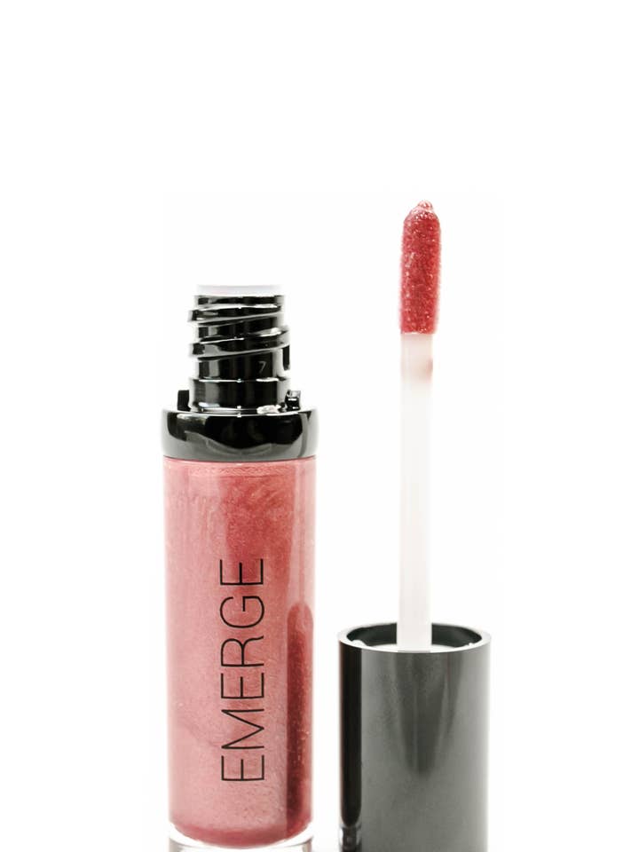 Luxury Lip Gloss in "Pink Pompadour" for wholesale by Emerge Cosmetics