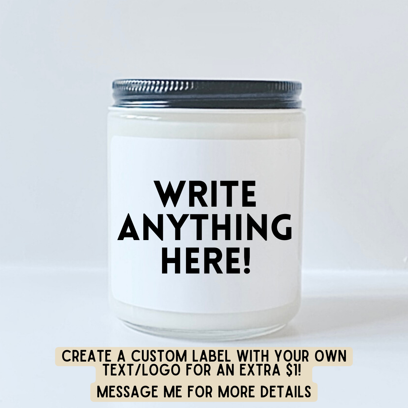 Candle Cabana - Wholesale Jar/Filled Candle - 9oz Unlabeled Soy Candle - Private Label - Glass Jar - Bulk3