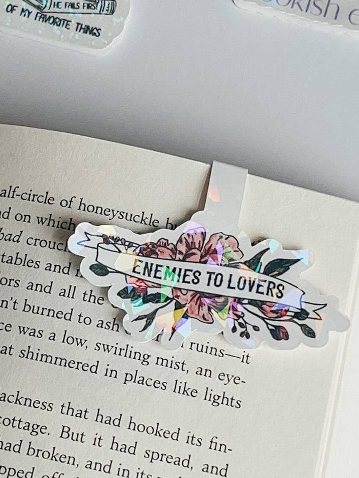 Enemies to Lovers magnetic bookmark for wholesale by Midnight Readers Shop