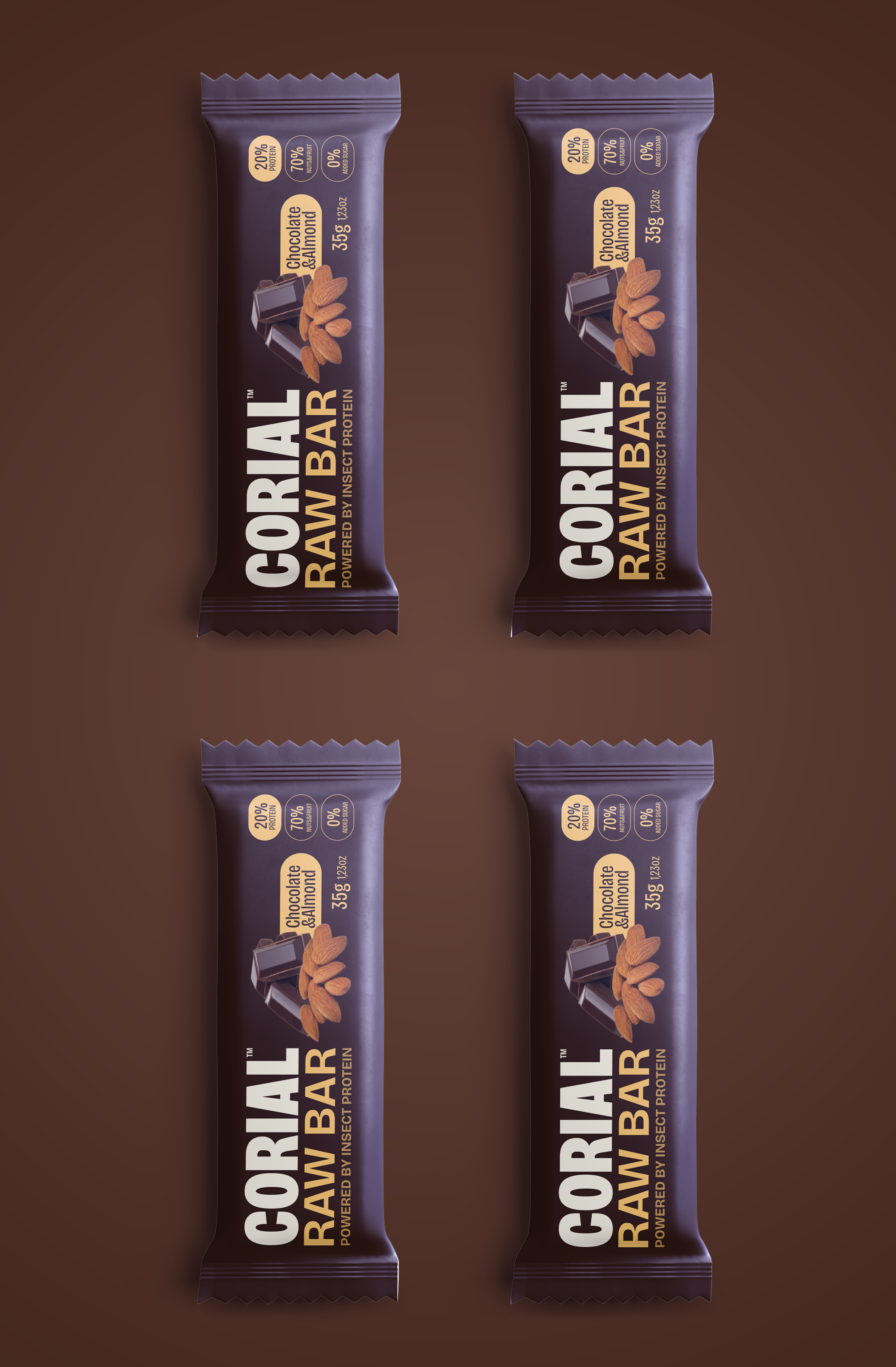 CORIAL FOODS – wholesale Snack bar – CHOCOLATE & ALMOND PROTEIN BAR3