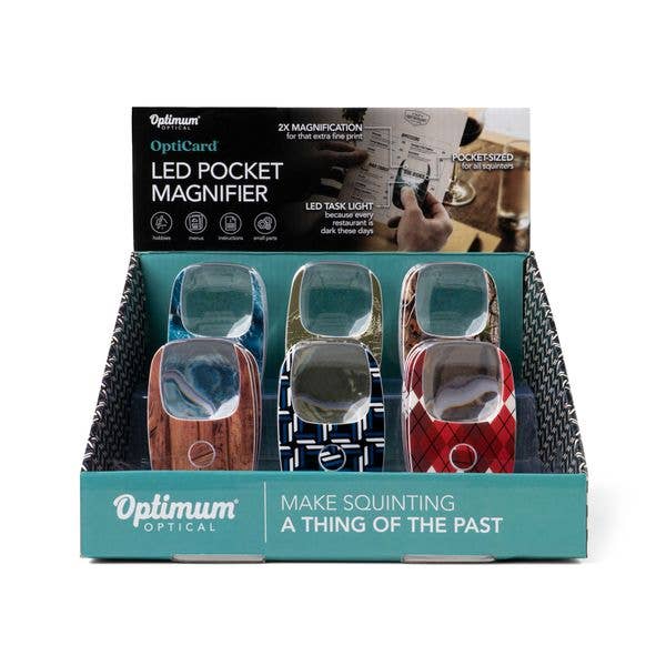 DM Merchandising - Wholesale Vergrootglas - Optimum Optical The Hobbyist OptiCard LED Zakloep 2X Vergroting1