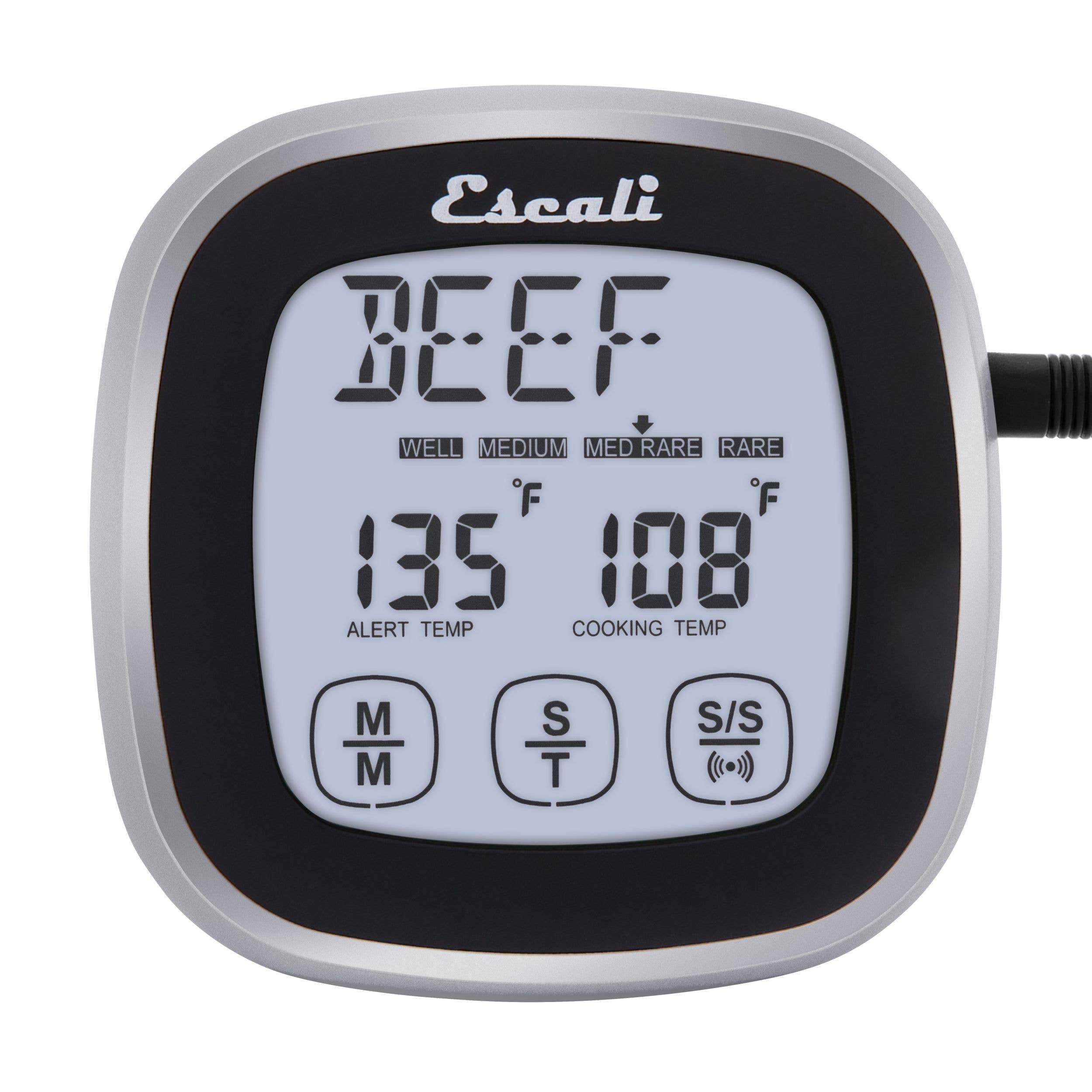 Kitchen Supply - Wholesale Thermometer - Escali Touch Screen Thermometer and Timer, Black3
