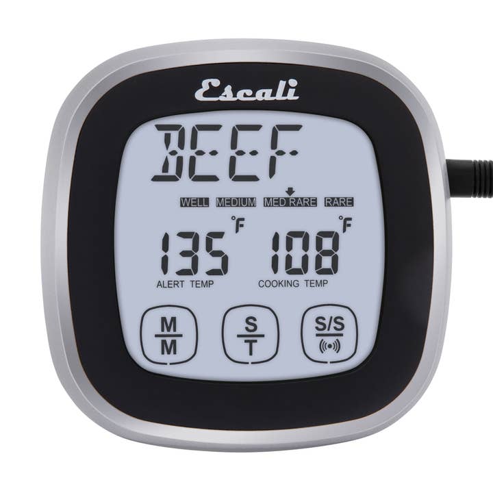 Kitchen Supply - Wholesale Thermometer - Escali Touch Screen Thermometer and Timer, Black3