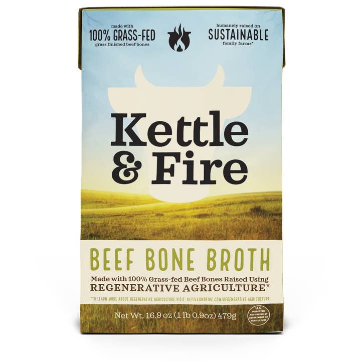 Kettle & Fire - Wholesale Broth - Regenerative Beef Bone Broth 16.9oz1
