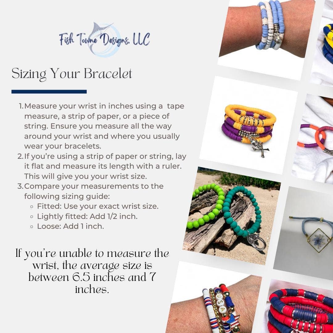 Fish Towne Designs, LLC - Wholesale Beaded Bracelet - Red and Black Game Day Chunky Bead Bracelet9