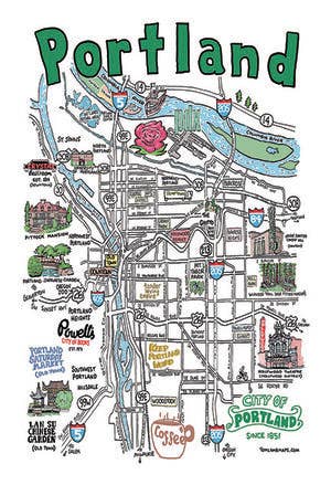 Tom Lamb Maps - Wholesale Postcard - Map Postcards2