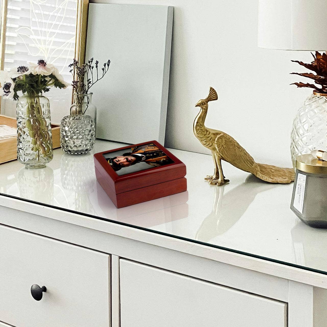 3dRose - Wholesale Jewellery box/organiser - 3dRose, Smiling handsome man - naval captain of fantastic era in uniform, Jewelry Box5