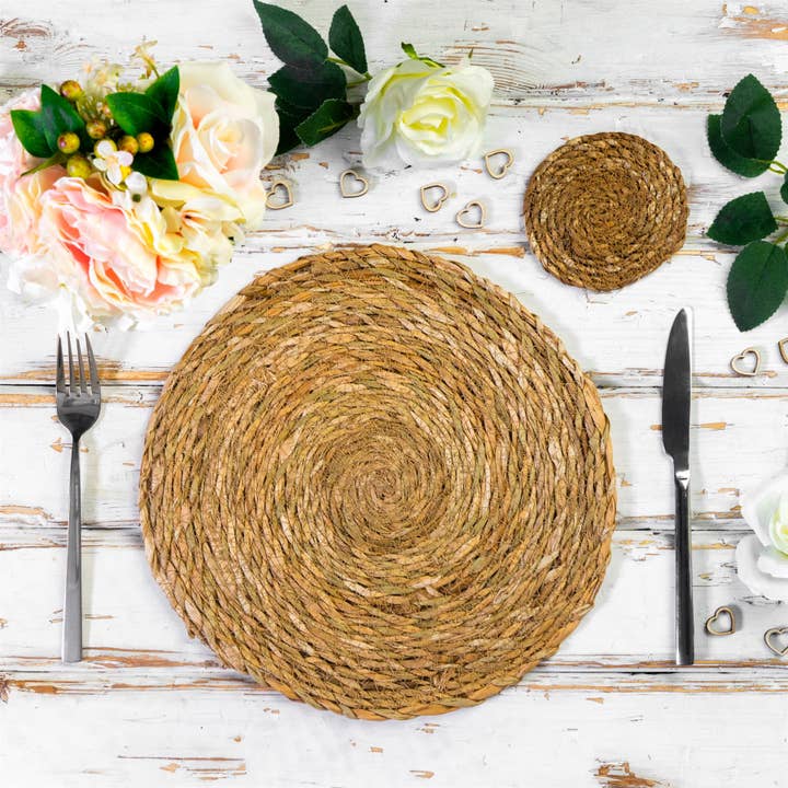 Rinkit Ltd - Wholesale Coasters - Argon Tableware Handmade Typha Coaster