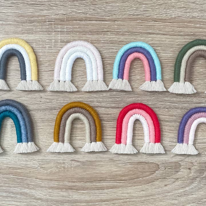 Knotty Mama Studios – Amuleto decorativo para carro – Unissexo por atacado – Clipe de ventilação do carro arco-íris7