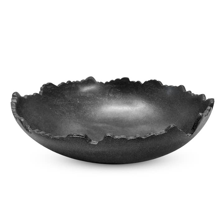 India Handicrafts Inc - Wholesale Decorative Plate/Dish/Bowl - Black Round Bowl2