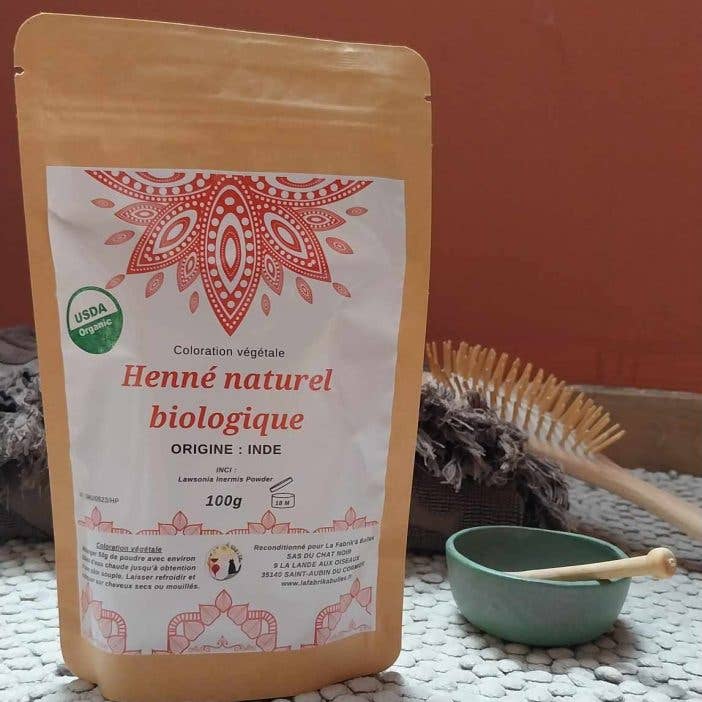 Organic natural henna - 100g for wholesale by La Fabrik 'à Bulles