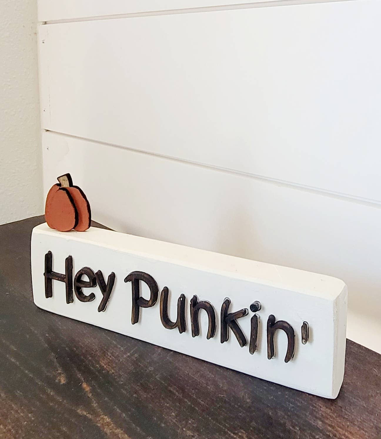 The Country Roost - Venta al por mayor Letreros - Cartel de niñera grueso con la inscripción «Hey Punkin'»1