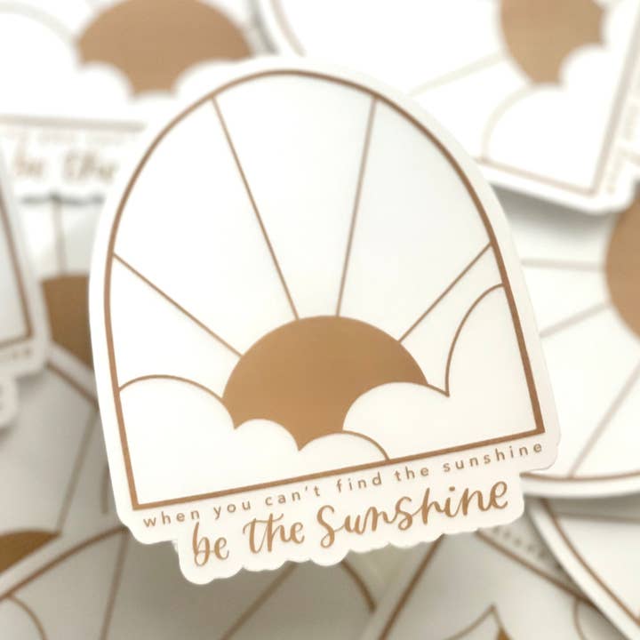 Be the Sunshine Sticker for wholesale by Wildflower Lettering