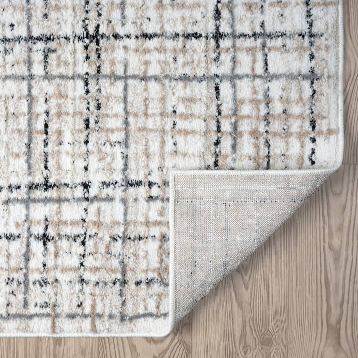 Abani Rugs - Wholesale Vloerkleed - Abani Viva VIV130A neutrale beige-grijze vloerkleed met crosshatch patroon3