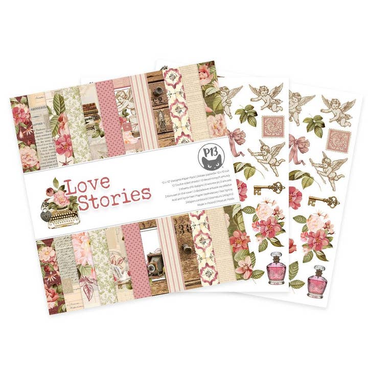 Paper pad Love Stories, 12x12" for wholesale by P13