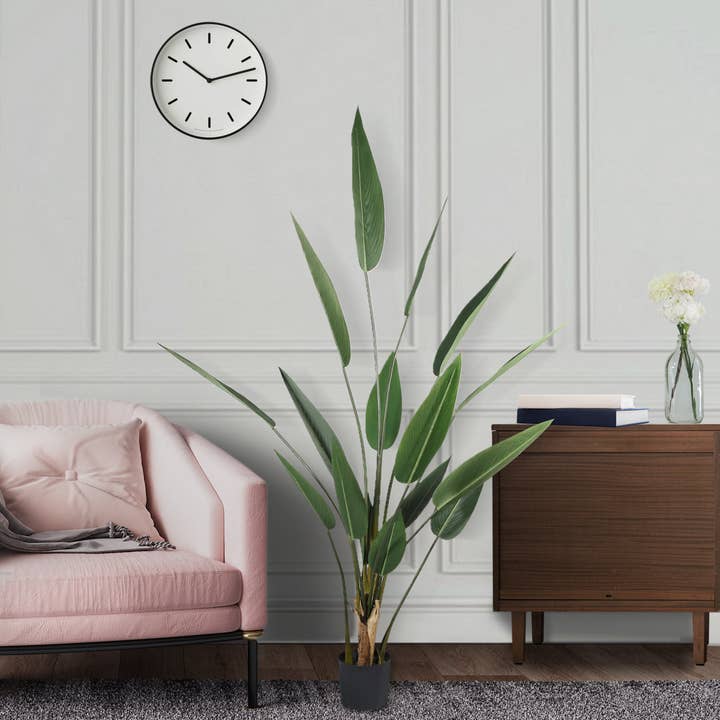 Seasonal LLC - Wholesale Artificial Plant - Artificial Potted Canna Palm Tree 63in