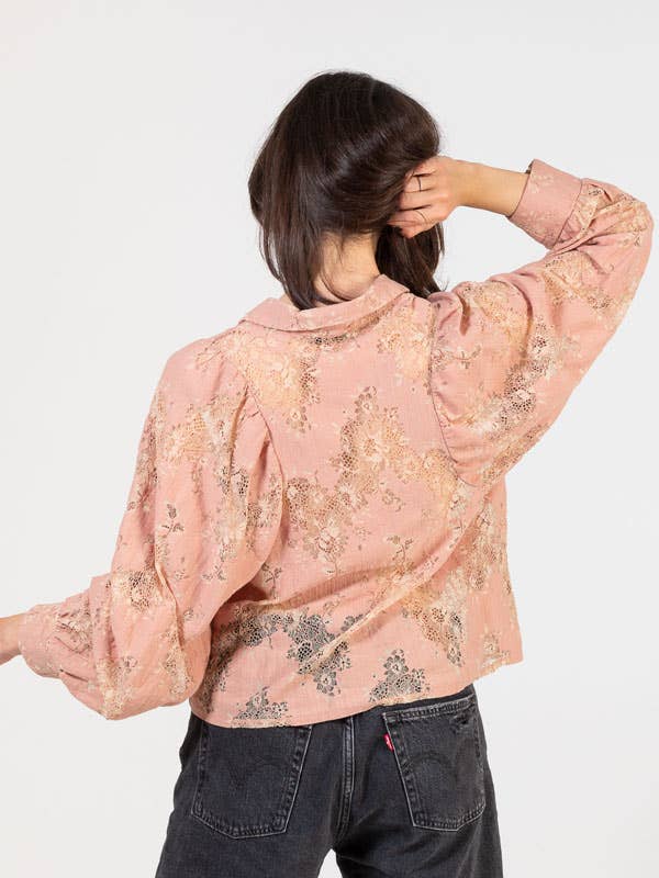 OPIFICIO DEI SOGNI by David Home srl - Wholesale Button Down Shirt - Women's - CHAMPAGNE — Lace shirt1