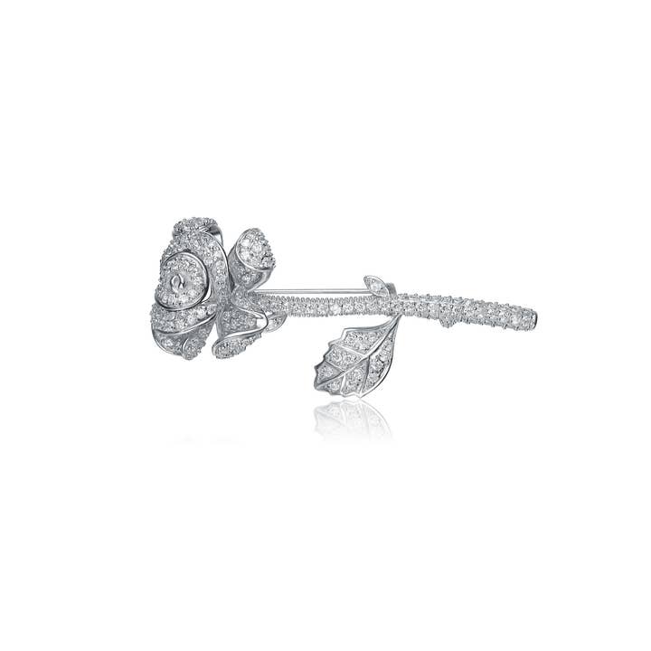 Sterling Silver Cubic Zirconia Pin(166-CZ) for wholesale by Genevive