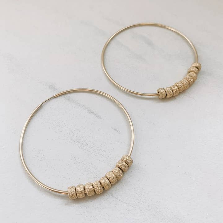 Stardust Hoops for wholesale by M.Liz Jewelry