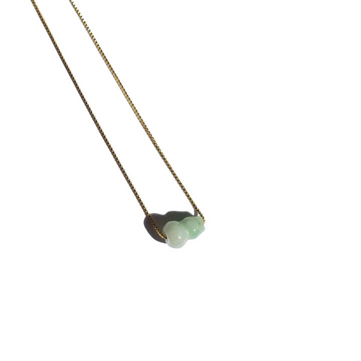 Cyan Mini bottle — Jade pendant necklace for wholesale on Faire