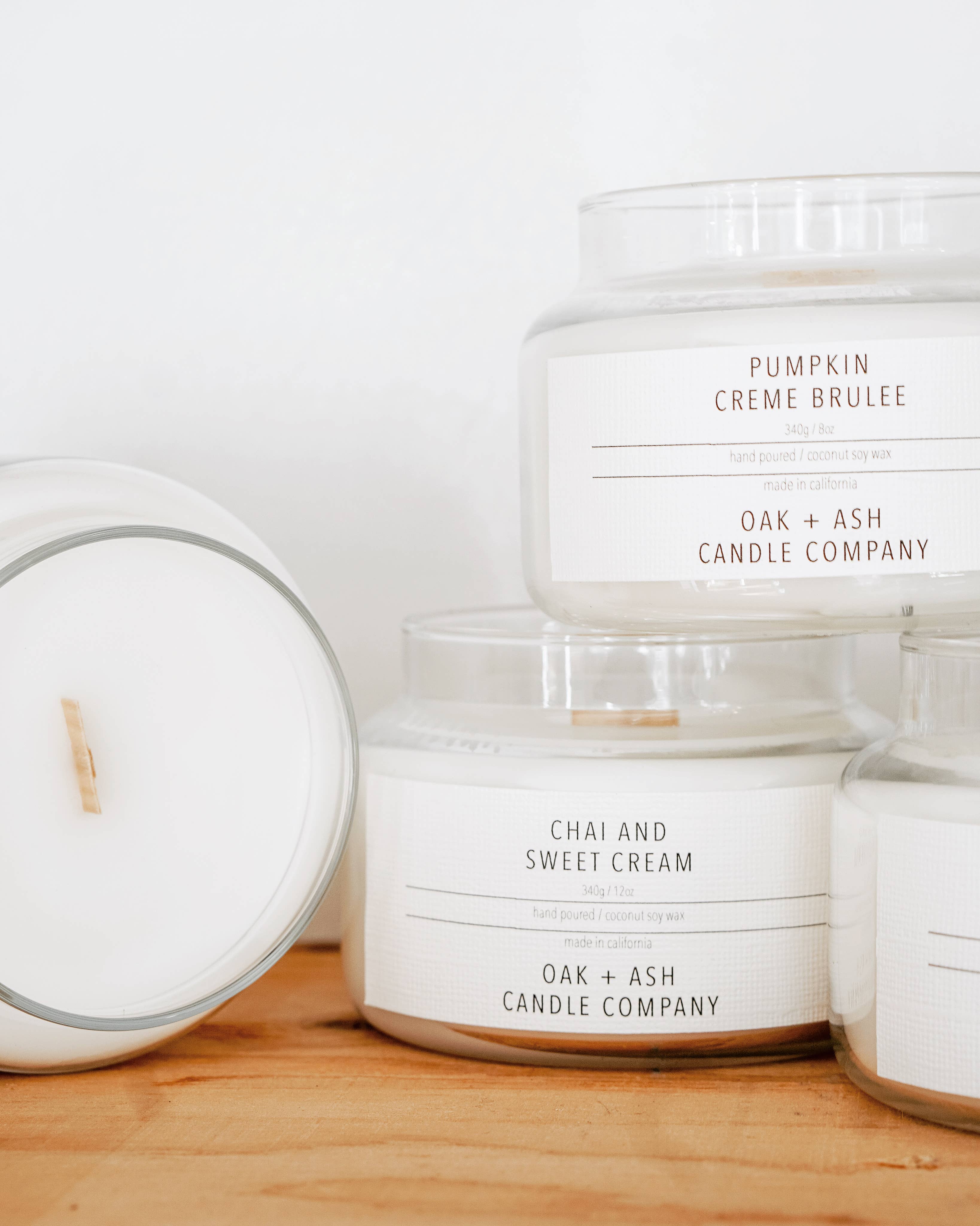 Oak and Ash Candle Company – wholesale Jar/filled candle – 8oz Apothecary Candle3