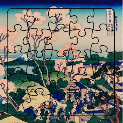 Goten-Tama Hill Puzzle Card for wholesale by ikonink