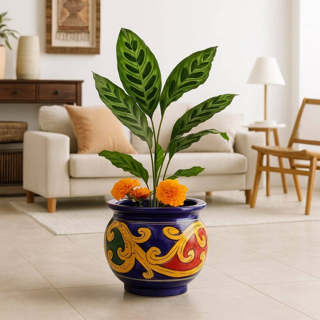 Etnico del Mondo - Wholesale Vase - Gaspò Cachepot Vase Hand-Decorated Caltagirone Ceramic #172