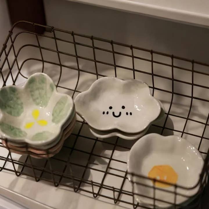 Homerely - Wholesale Decorative Plate/Dish/Bowl - Small Ceramic Dessert Snack Sauce Plate