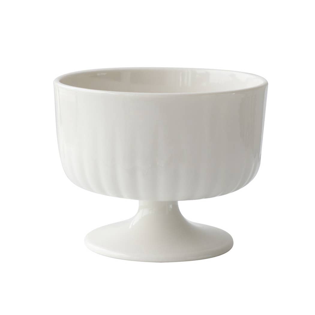 Ailly's garden – wholesale Bowl – Ceramic Corrugated Design Sundae Dessert Cup Ice Cream Bowls0