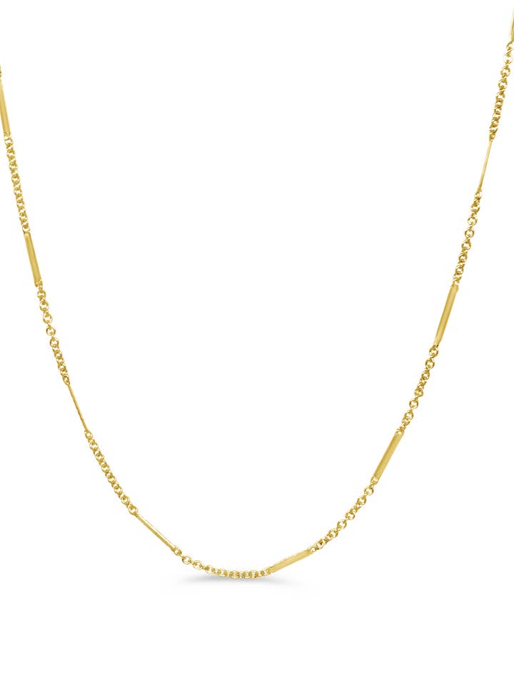 Gold Filled Bar Chain Choker for wholesale by Boy Cherie