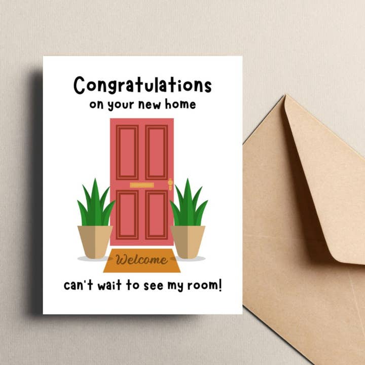 Congratulations On Your New Home Greeting Card for wholesale by Feira Pop