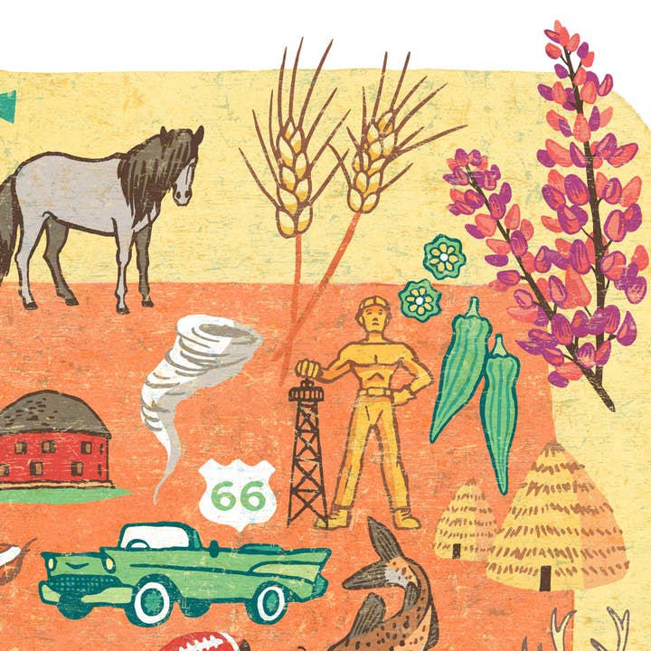 Anagram Press - Wholesale Art Print - Oklahoma Print3