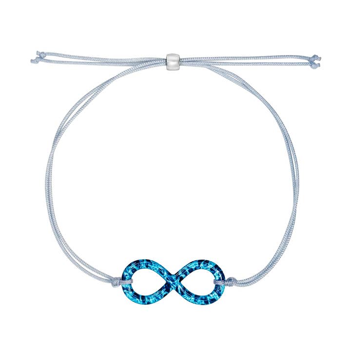 Bracelet Infini pour la Sensibilisation au Cancer de l'Ovaire pour la vente par Revive Jewelry