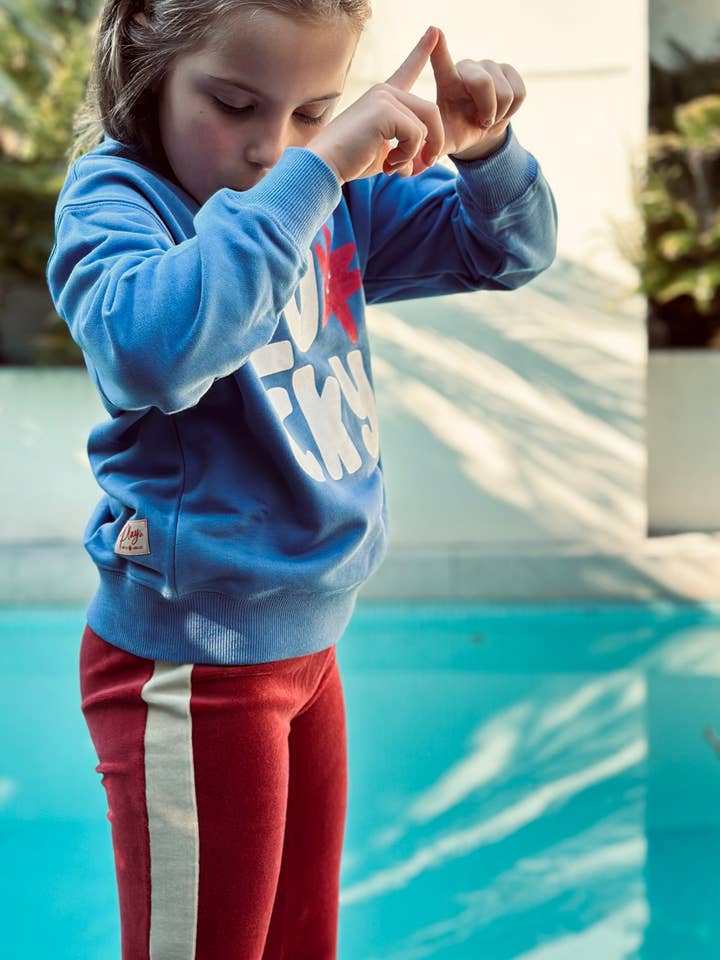 PLAYetc - Wholesale Trousers – Kids - Velour Flares - Rose Brown Stripe4