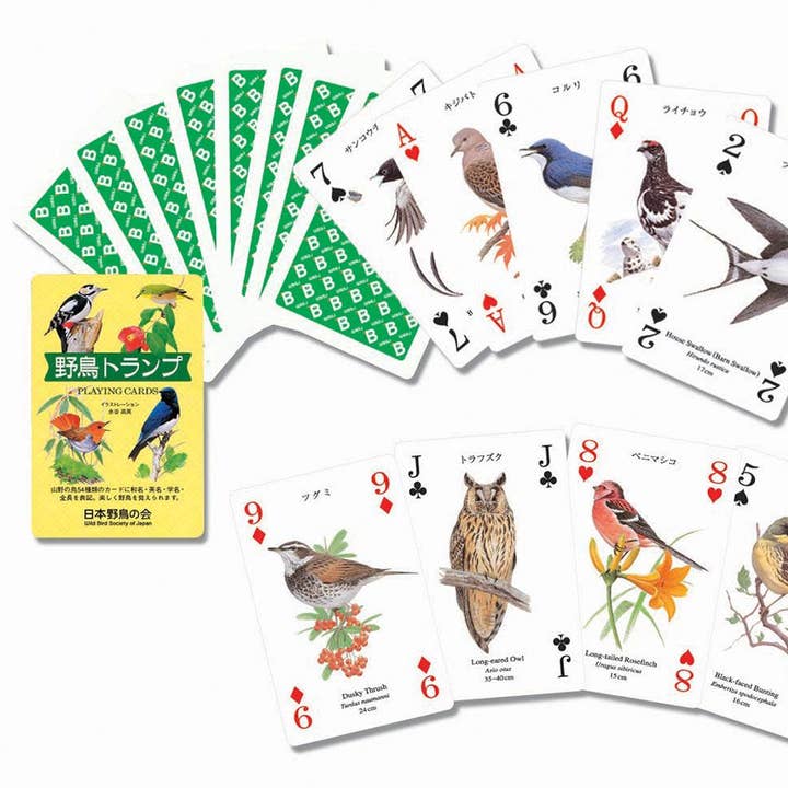 WBSJ Bird Playing Cards for wholesale by wagumi
