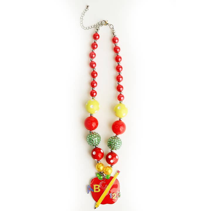 Apple A Day Necklace for wholesale by Sparkle Sisters by Couture Clips