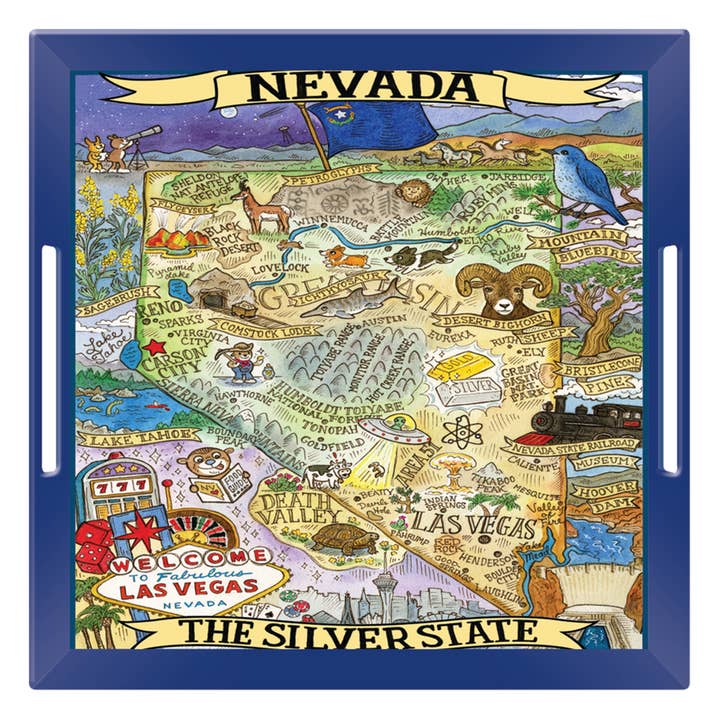 Nevada Souvenir Tray with Handle for wholesale by Certified International