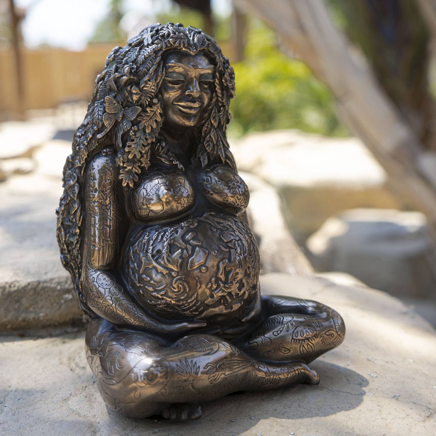 Pacific Trading - Venta al por mayor Escultura - Estatua de Gaia de Bronce Milenario1