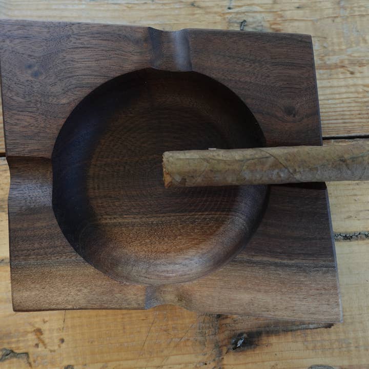 Indiana Walnut Cigar Ashtray 932024W3 for wholesale by The Gant Collective