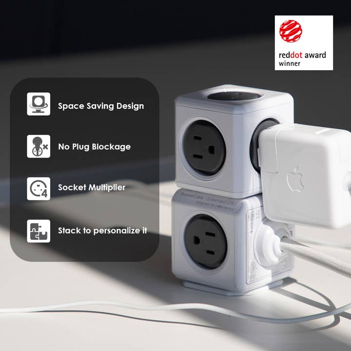 Allocacoc DesignNest – wholesale Power adapter – PowerCube Extended USB SUREG16