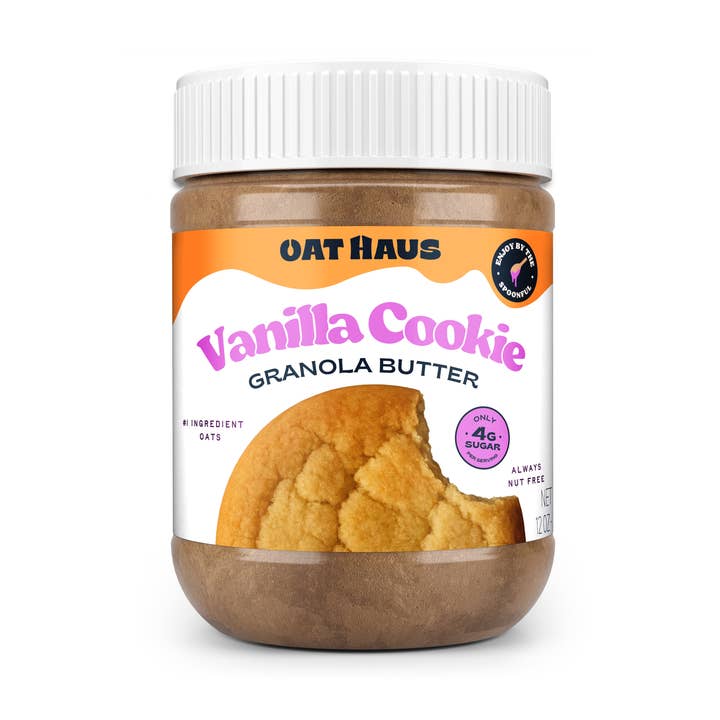 Vanilla Cookie Granola Butter | Nut-free, Vegan, GF Spread for wholesale by Oat Haus