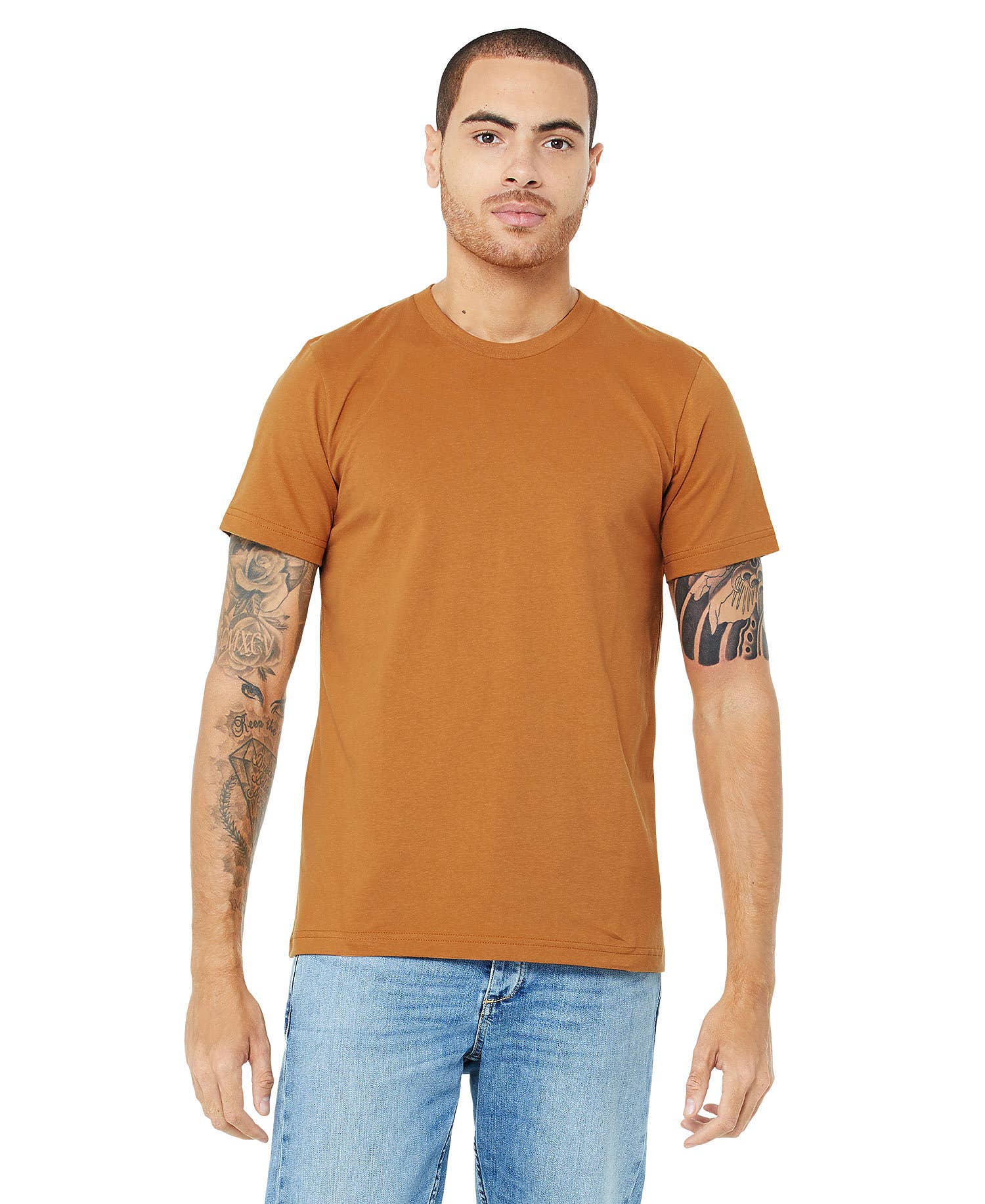 Print The Dream – Großhandel T-Shirt – Herren – Bella Canvas 3001 T-Shirt, unifarbene, weiche Unisex-Shirts48