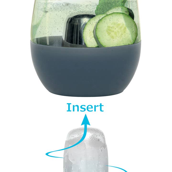 Soireehome - Wholesale Wine Glass - Dimple- Stemless self chilling glass5