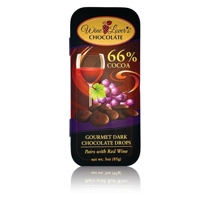 The San Francisco Chocolate Factory - Wholesale Chocolate Bar - 3oz Tin Wine Lover's Chocolate - Pairs with Red Wines