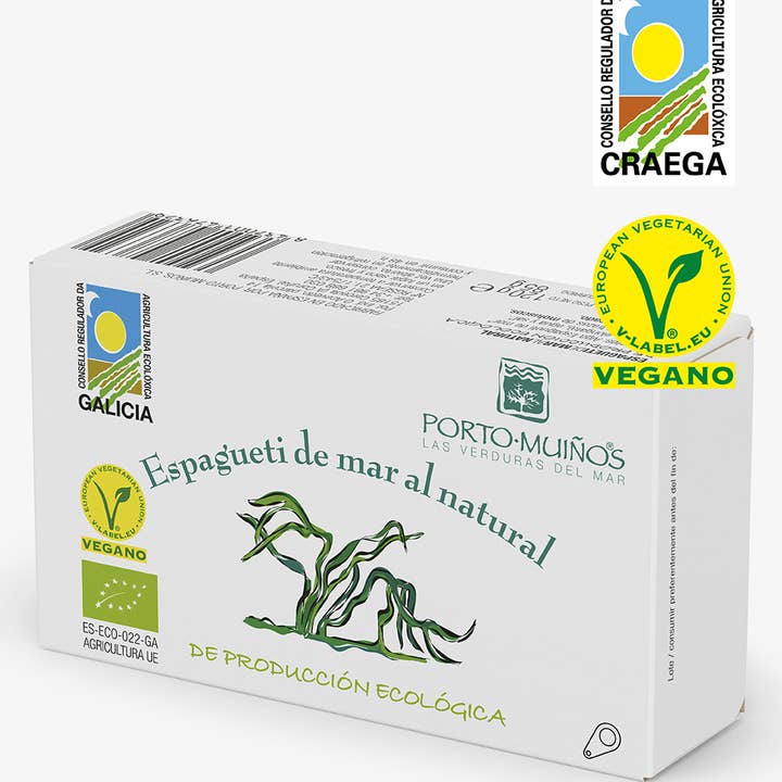 Porto-Muiños SL - Wholesale Pasta - ECO natural sea spaghetti can