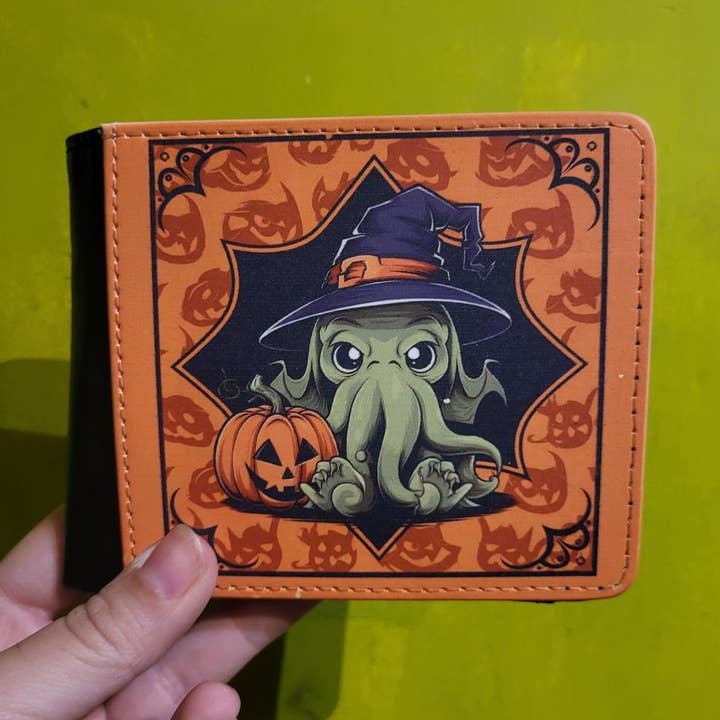 Black wallet Cthulhu Halloween for wholesale by Kutuleras