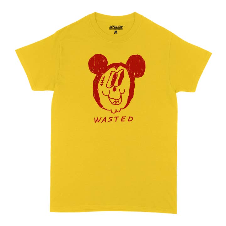 Wasted T-Shirt - Yellow para venta al por mayor de SEPULCRO