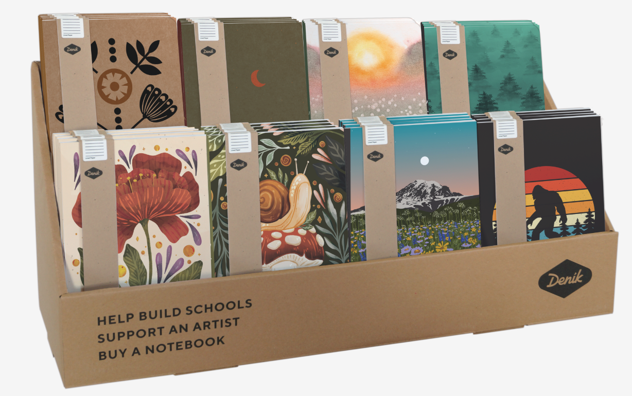 Denik - Wholesale Retailer Display - Paper & Novelty - Retail Display- 1 Free with Purchase $300. Must add to cart4